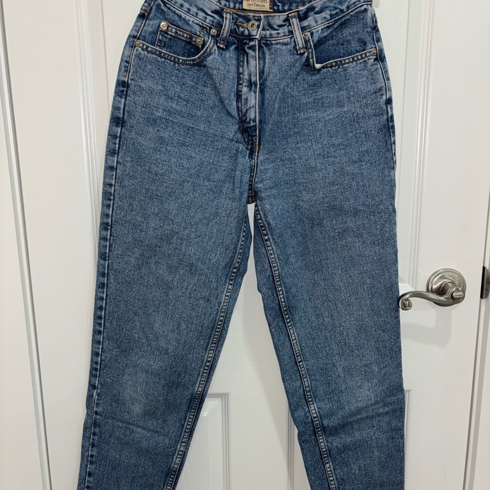 Vintage Ann Taylor Blue Women's Straight Leg Jeans